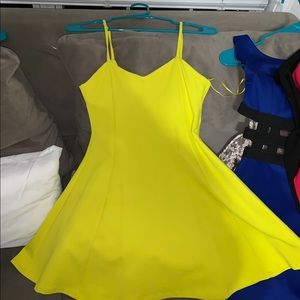 Neon skater skirt dress